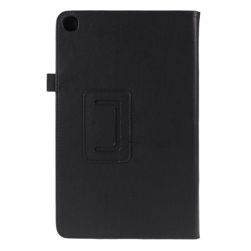 Cover Samsung Galaxy Tab A 10.1 (2019) Wit Zwart Kunstleer