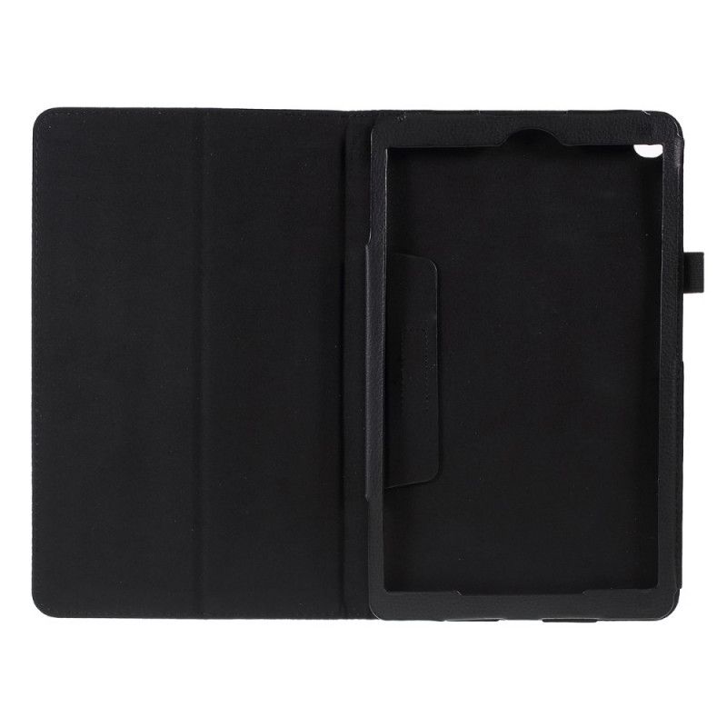 Cover Samsung Galaxy Tab A 10.1 (2019) Wit Zwart Kunstleer