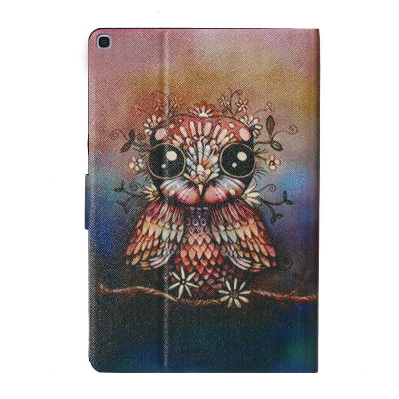 Flip Case Leren Samsung Galaxy Tab A 10.1 (2019) Artistieke Uil