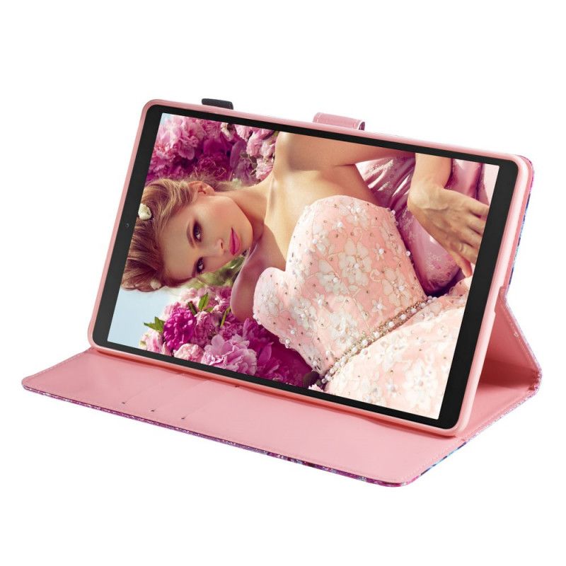 Flip Case Leren Samsung Galaxy Tab A 10.1 (2019) Glittervlinders