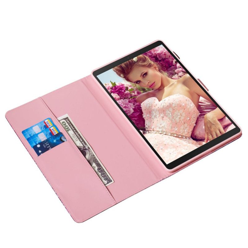 Flip Case Leren Samsung Galaxy Tab A 10.1 (2019) Glittervlinders