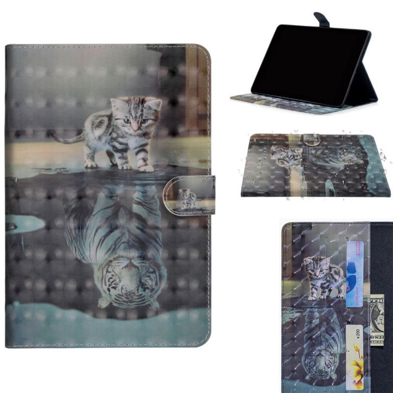 Flip Case Leren Samsung Galaxy Tab A 10.1 (2019) Kattendroom