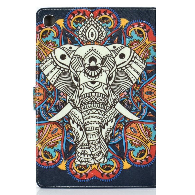 Flip Case Leren Samsung Galaxy Tab A 10.1 (2019) Olifant Art