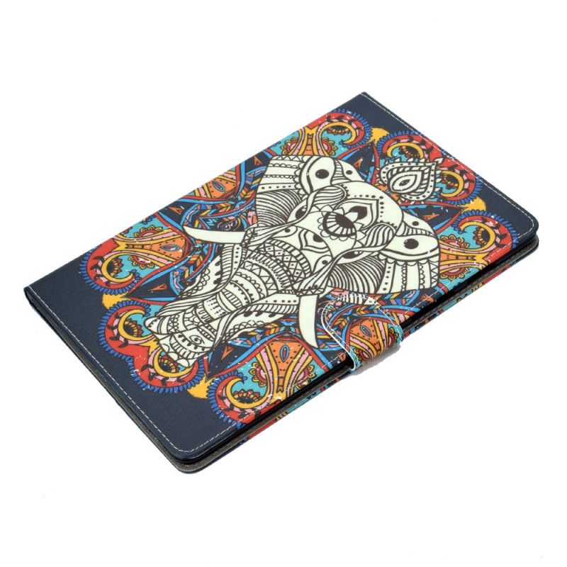 Flip Case Leren Samsung Galaxy Tab A 10.1 (2019) Olifant Art