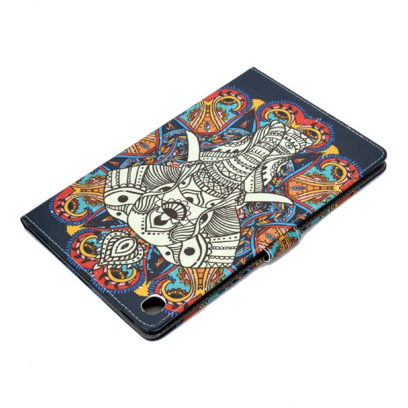 Flip Case Leren Samsung Galaxy Tab A 10.1 (2019) Olifant Art