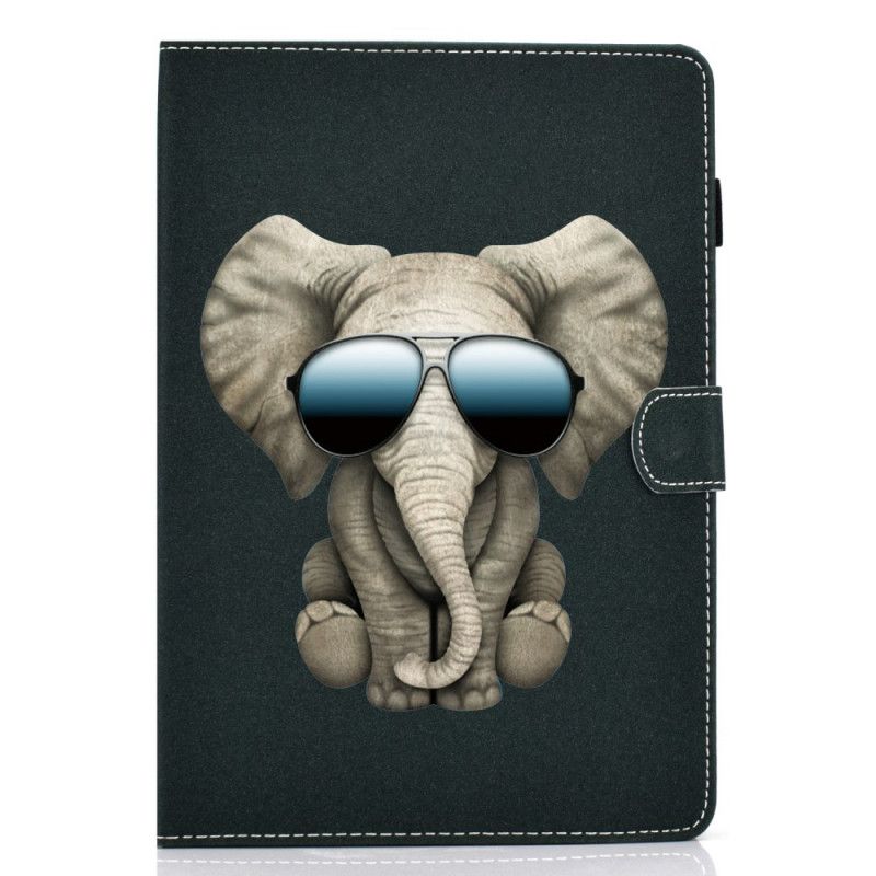 Flip Case Leren Samsung Galaxy Tab A 10.1 (2019) Olifant Incognito