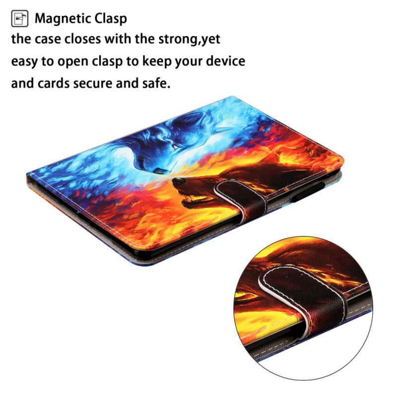 Flip Case Leren Samsung Galaxy Tab A 10.1 (2019) Wolvenoorlog