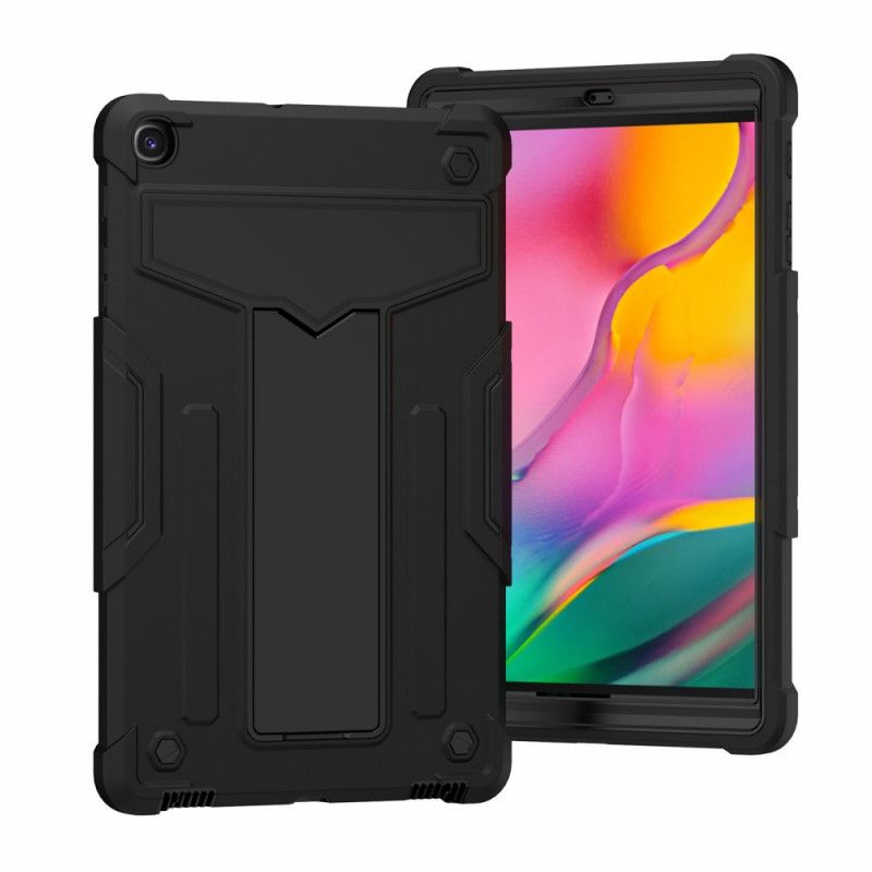 Hoesje Samsung Galaxy Tab A 10.1 (2019) Grijs Zwart Resistente Opvouwbare Steun