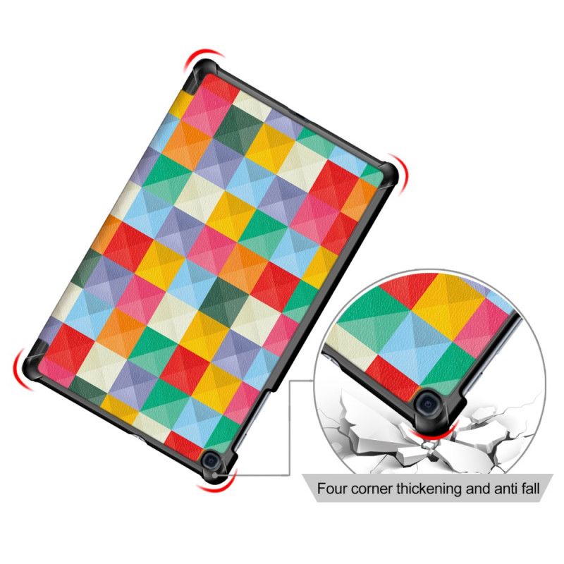 Kleurrijk Versterkt Samsung Galaxy Tab A 10.1 (2019) Smartcase