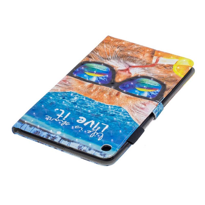 Leren Hoesje Samsung Galaxy Tab A 10.1 (2019) Het Leven Is Kort