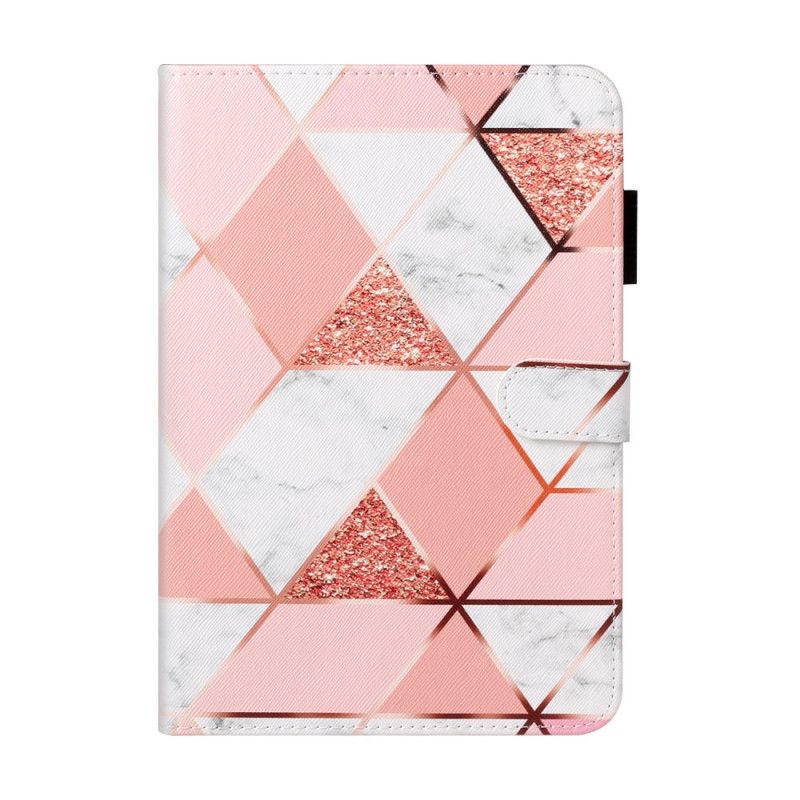 Leren Hoesje voor Samsung Galaxy Tab A 10.1 (2019) Geometrie Marmer