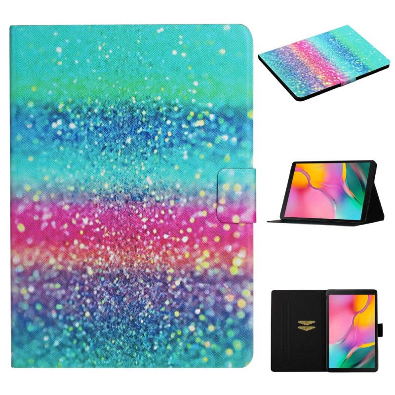 Leren Hoesje voor Samsung Galaxy Tab A 10.1 (2019) Glitterelement