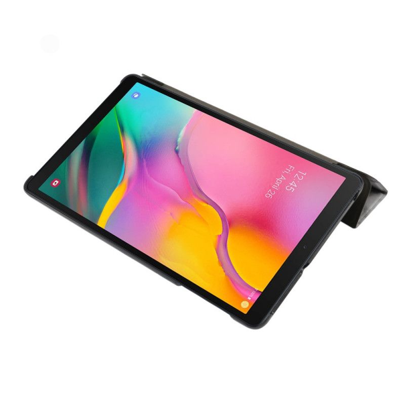 Smart Case Samsung Galaxy Tab A 10.1 (2019) Grijs Wit Marmeren Stijl