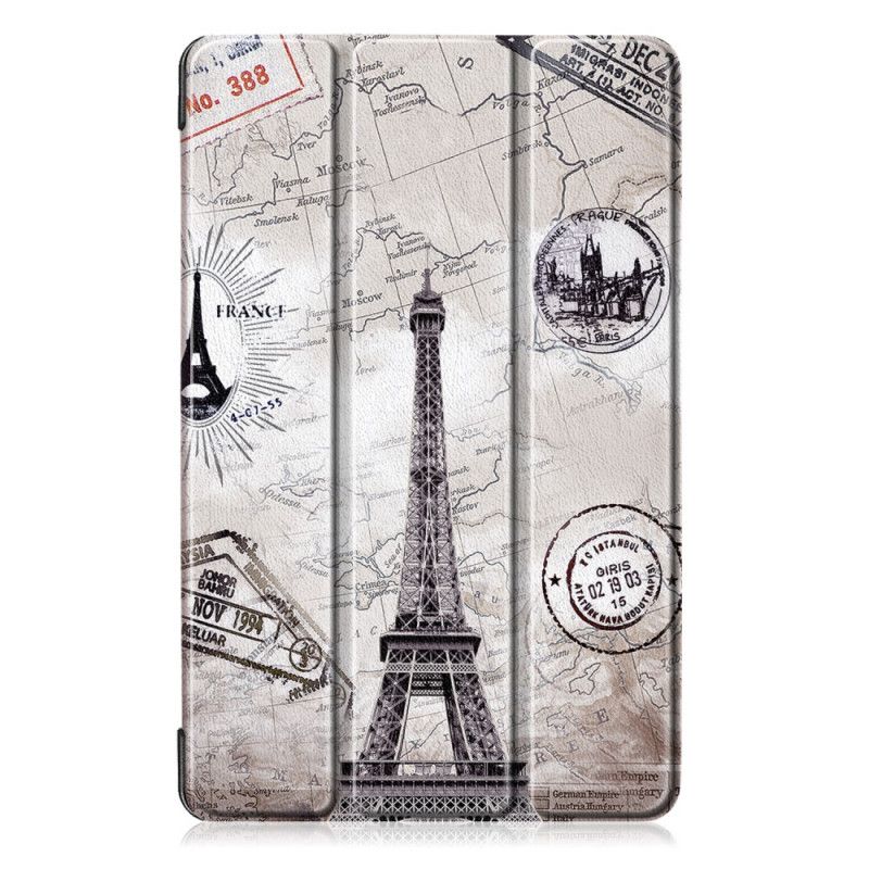 Smart Case Samsung Galaxy Tab A 10.1 (2019) Versterkte Retro Eiffeltoren