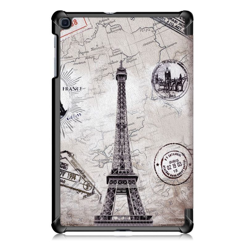 Smart Case Samsung Galaxy Tab A 10.1 (2019) Versterkte Retro Eiffeltoren