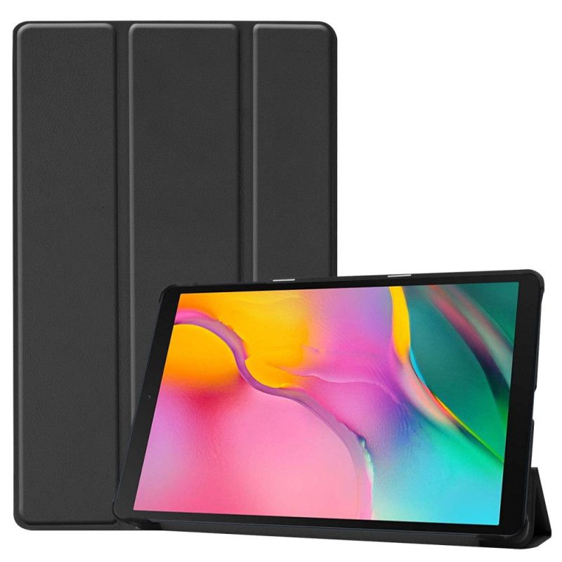 Smart Case Samsung Galaxy Tab A 10.1 (2019) Wit Zwart Classic Drievoudig