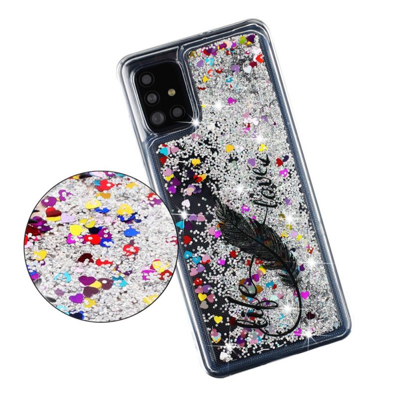 Case Hoesje Samsung Galaxy A52 4G / A52 5G Telefoonhoesje Leven & Liefde Glitter