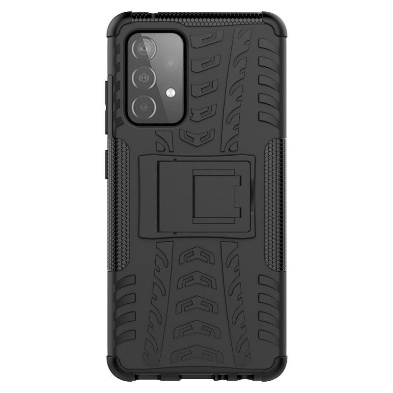 Case Hoesje Samsung Galaxy A52 4G / A52 5G Wit Zwart Telefoonhoesje Ultrabestendige Premium