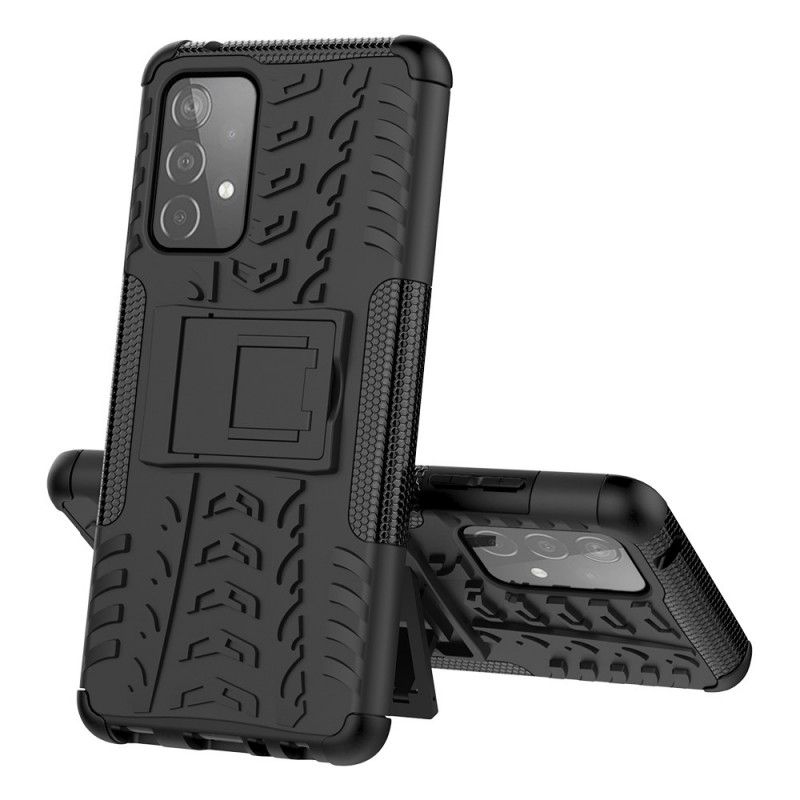 Case Hoesje Samsung Galaxy A52 4G / A52 5G Wit Zwart Telefoonhoesje Ultrabestendige Premium