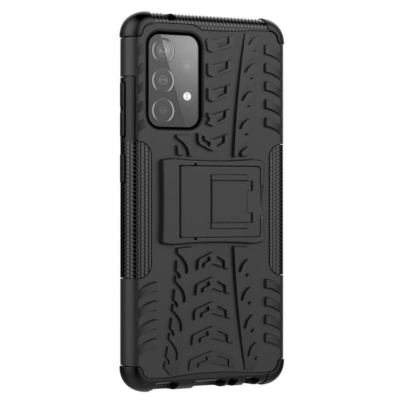 Case Hoesje Samsung Galaxy A52 4G / A52 5G Wit Zwart Telefoonhoesje Ultrabestendige Premium