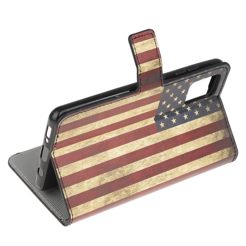 Cover Folio-hoesje Samsung Galaxy A52 4G / A52 5G Telefoonhoesje Usa Vlag