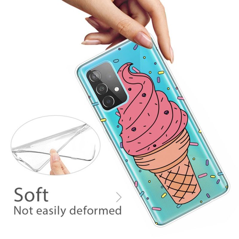 Cover Hoesje Samsung Galaxy A52 4G / A52 5G Telefoonhoesje Ijs