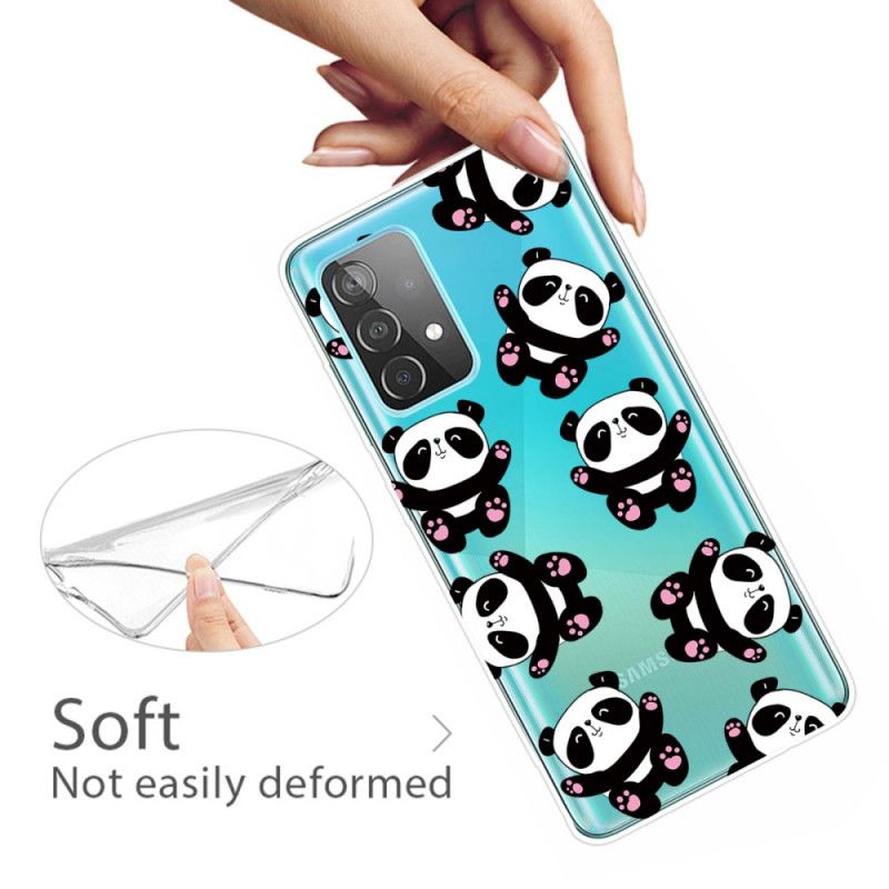 Cover Hoesje Samsung Galaxy A52 4G / A52 5G Telefoonhoesje Leuke Panda'S