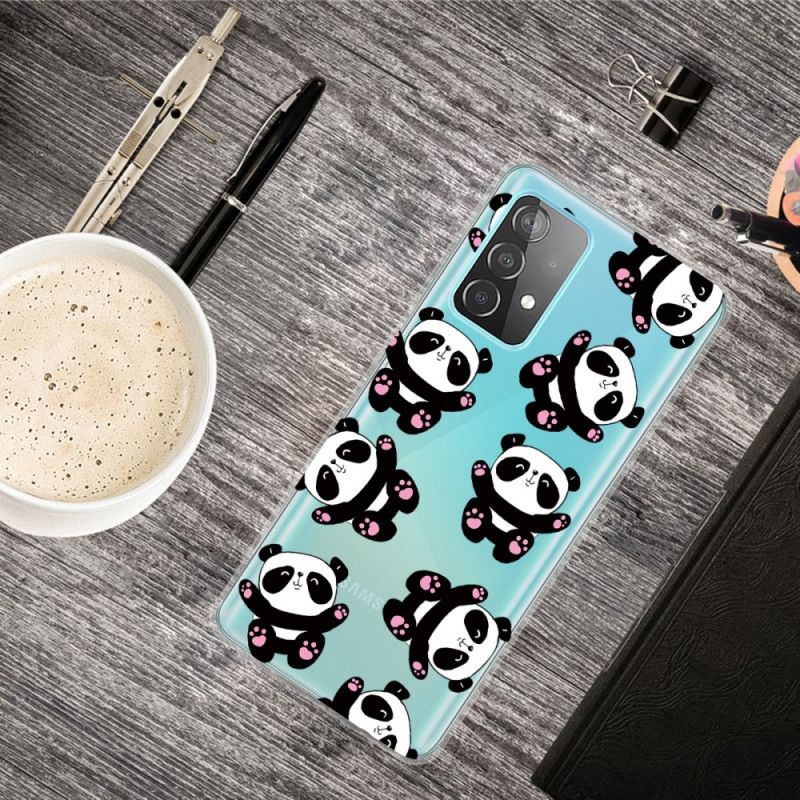 Cover Hoesje Samsung Galaxy A52 4G / A52 5G Telefoonhoesje Leuke Panda'S