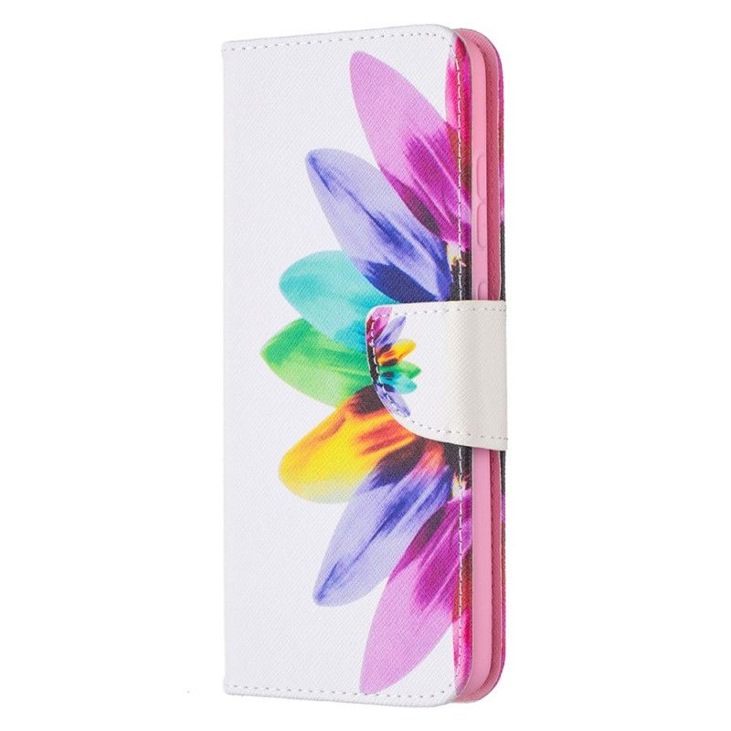 Flip Case Leren Samsung Galaxy A52 4G / A52 5G Aquarelbloem