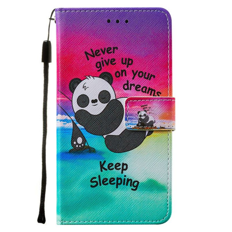 Flip Case Leren Samsung Galaxy A52 4G / A52 5G Blijf Slapen