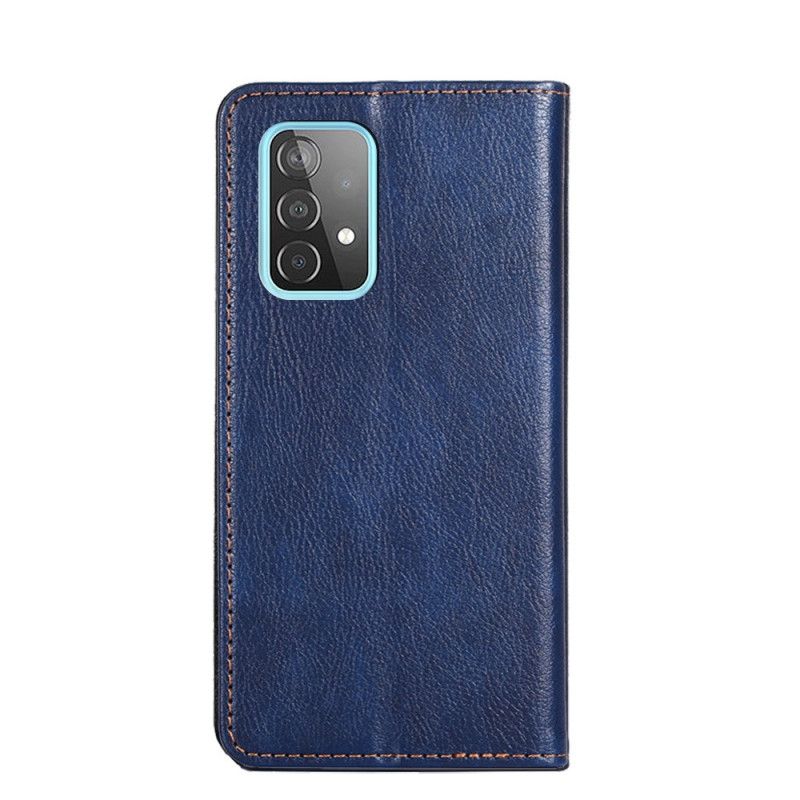 Folio-hoesje Samsung Galaxy A52 4G / A52 5G Groen Zwart Vintage Leerstijl