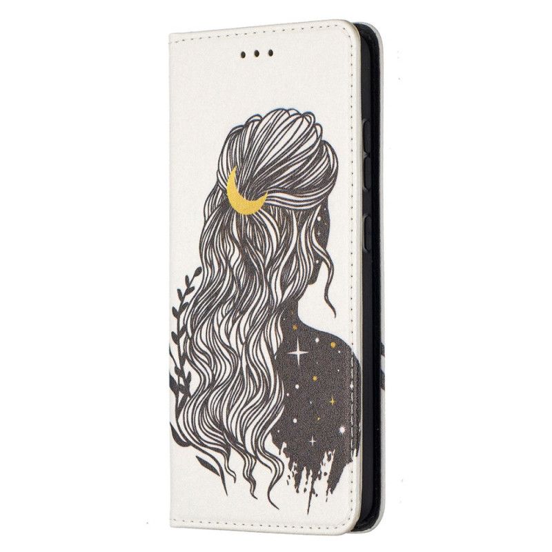 Folio-hoesje Samsung Galaxy A52 4G / A52 5G Telefoonhoesje Mooi Haar