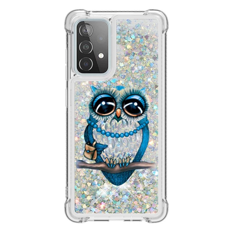 Hoesje Samsung Galaxy A52 4G / A52 5G Miss Uil Glitter