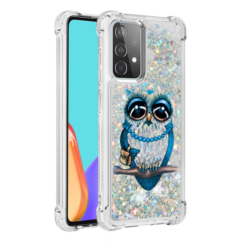 Hoesje Samsung Galaxy A52 4G / A52 5G Miss Uil Glitter