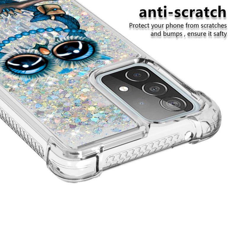 Hoesje Samsung Galaxy A52 4G / A52 5G Miss Uil Glitter