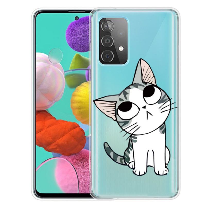 Hoesje Samsung Galaxy A52 4G / A52 5G Telefoonhoesje Charmante Kat