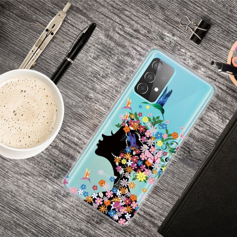 Hoesje voor Samsung Galaxy A52 4G / A52 5G Mooi Bloemhoofdje