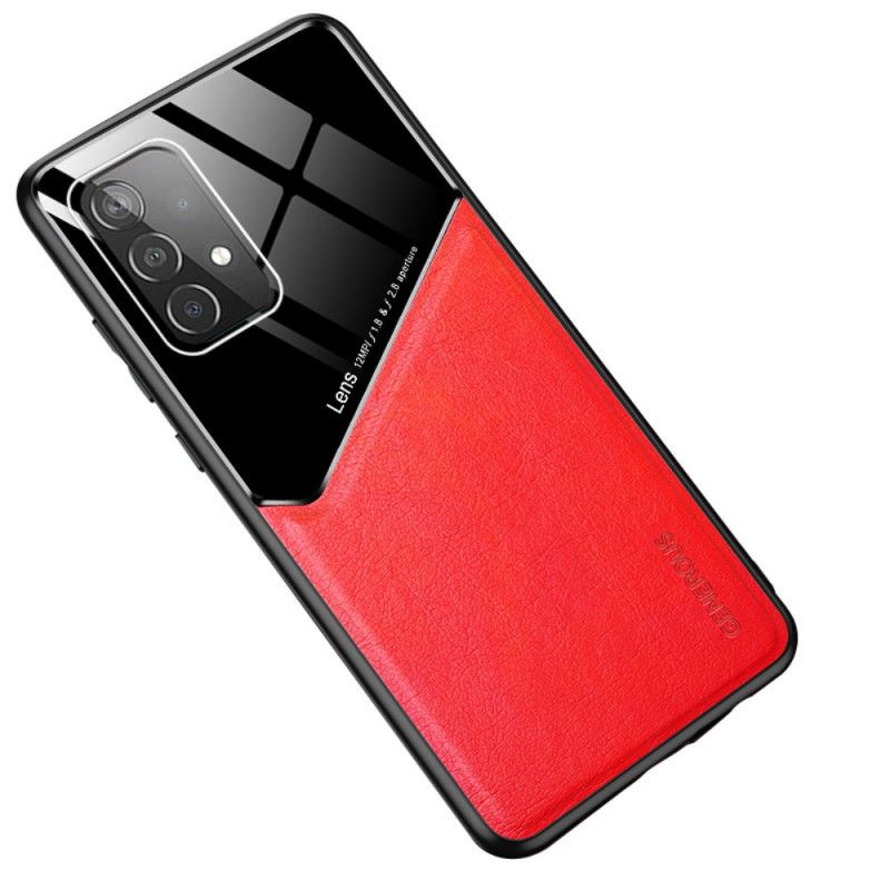 Hoesje voor Samsung Galaxy A52 4G / A52 5G Rood Zwart Super Hybride