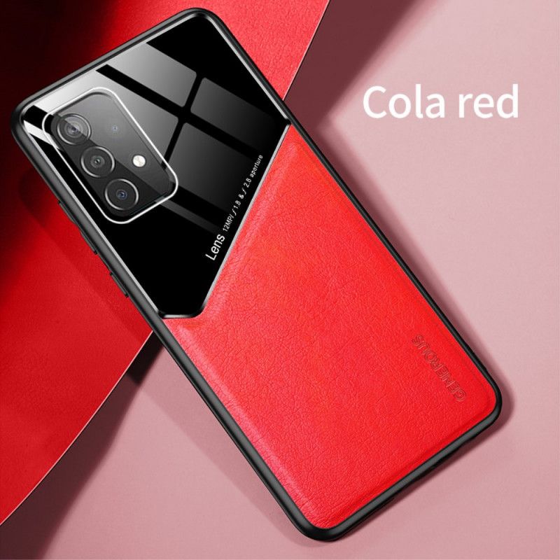 Hoesje voor Samsung Galaxy A52 4G / A52 5G Rood Zwart Super Hybride