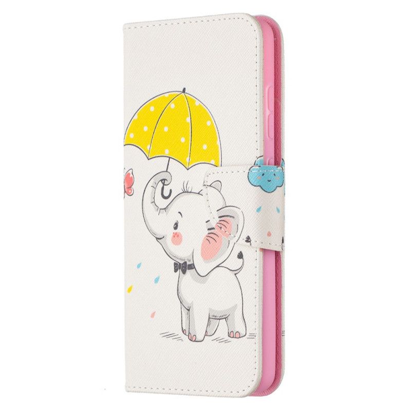 Leren Hoesje voor Samsung Galaxy A52 4G / A52 5G Babyolifant