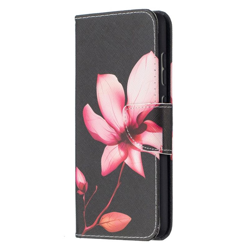 Leren Hoesje voor Samsung Galaxy A52 4G / A52 5G Roze Bloem