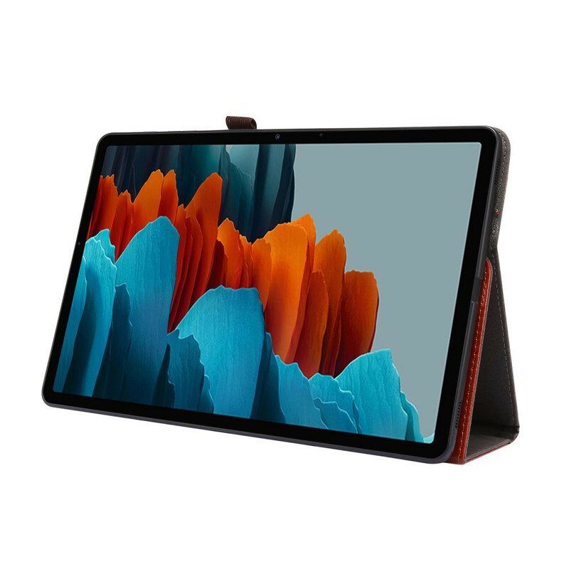 Cover voor Samsung Galaxy Tab S8 Plus / Tab S7 Plus 2 Kunstlederen Luiken