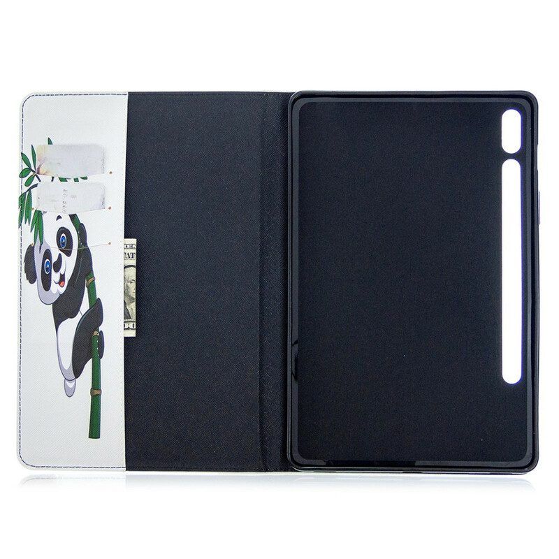 Cover voor Samsung Galaxy Tab S8 / Tab S7 Panda-afdrukpatroon