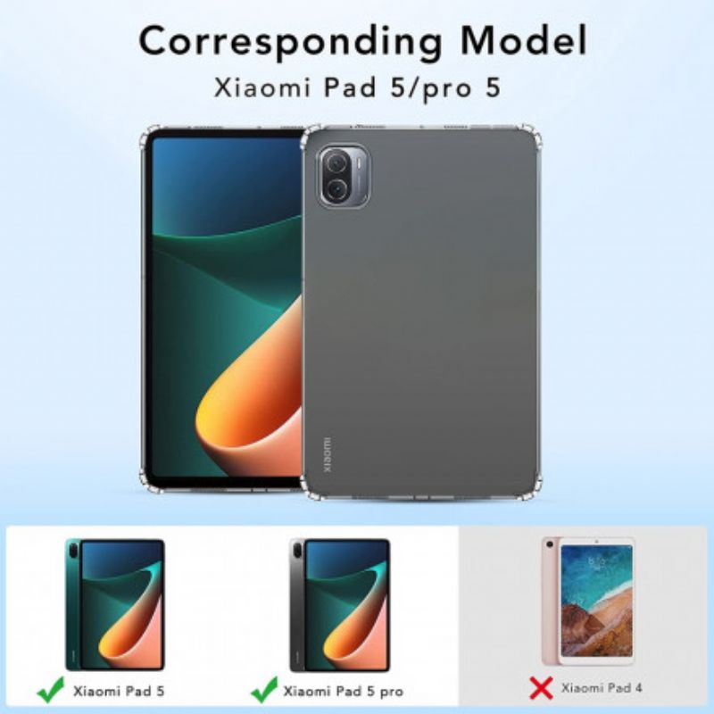 Hoesje Xiaomi Pad 5 Flexibel Transparant