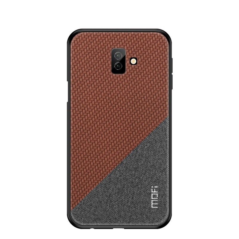 Cover Hoesje Samsung Galaxy J6 Plus Magenta Zwart Telefoonhoesje Mofi Eer Serie