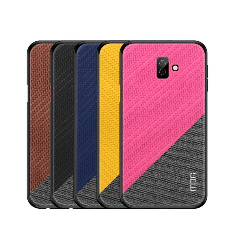 Cover Hoesje Samsung Galaxy J6 Plus Magenta Zwart Telefoonhoesje Mofi Eer Serie