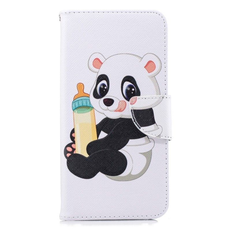 Leren Hoesje voor Samsung Galaxy J6 Plus Babypanda