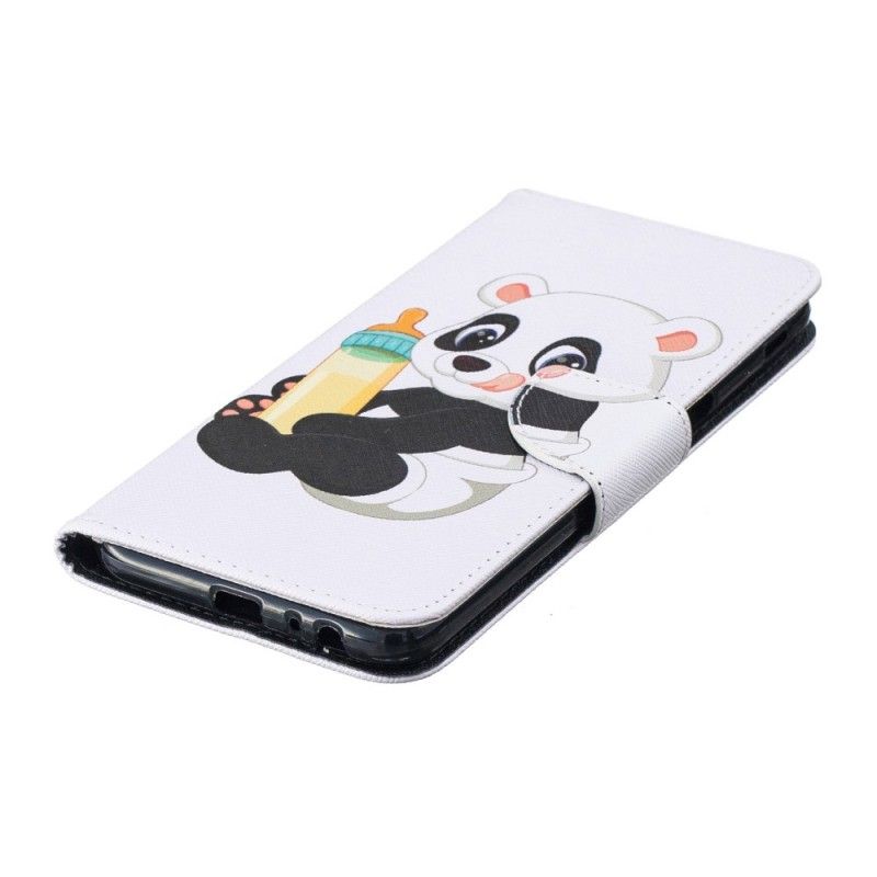 Leren Hoesje voor Samsung Galaxy J6 Plus Babypanda