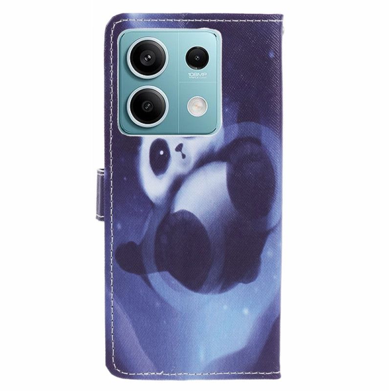 Bescherming Hoesje Xiaomi Redmi Note 13 5g Panda Space Met Riem