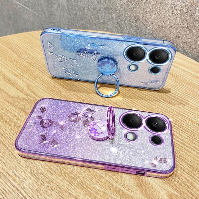 Cover Hoesje Xiaomi Redmi Note 13 5g Telefoonhoesje Kadem Glitter- En Strasssteun